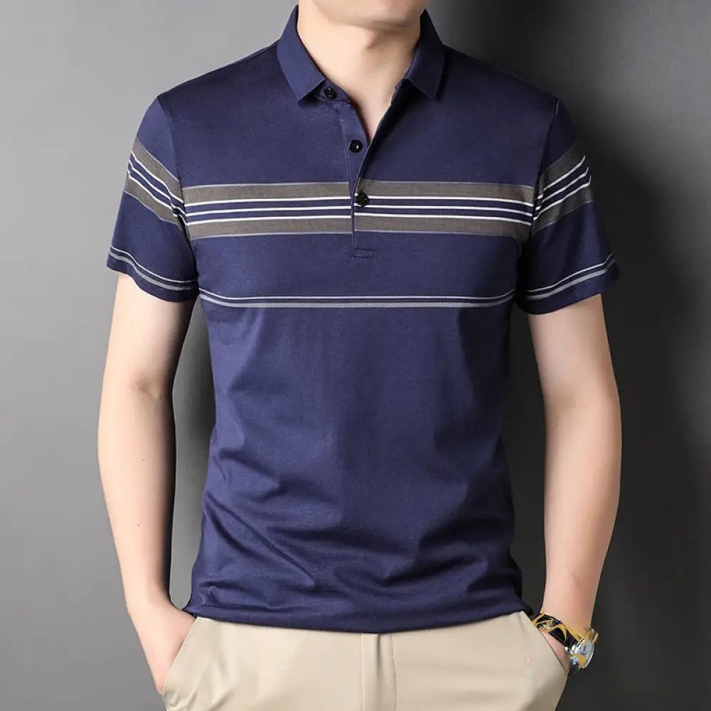 Camisa Polo Alpha Malli Azul - AlphaCode