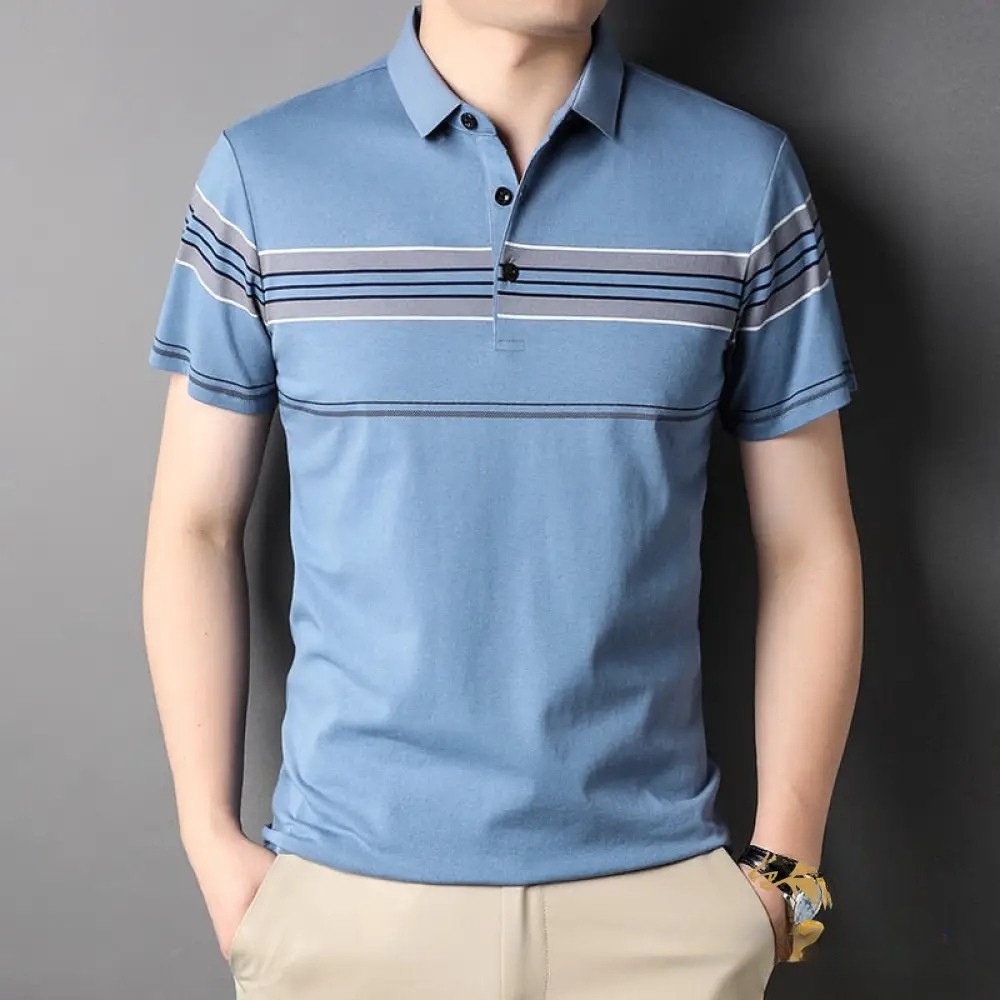 Camisa Polo Alpha Malli Azul - AlphaCode
