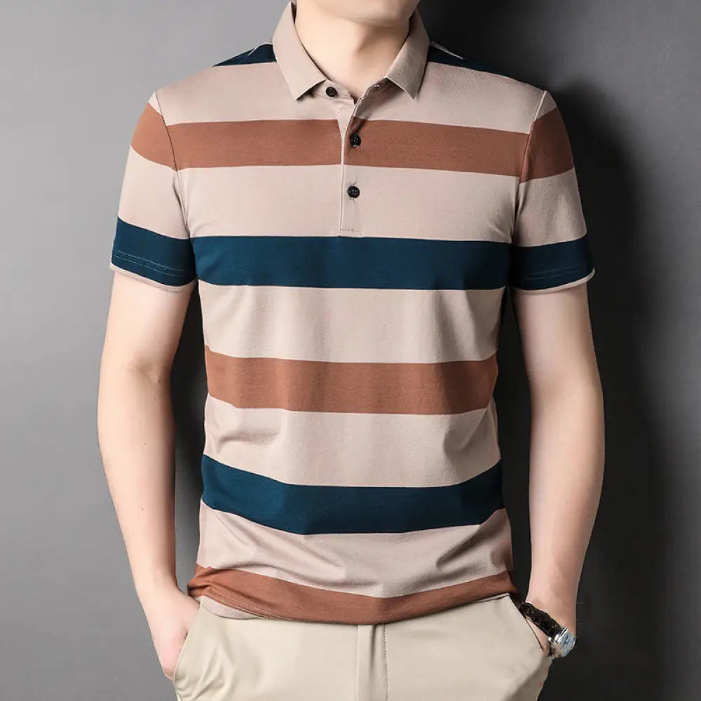 Camisa Polo Alpha Marssala Caqui - AlphaCode