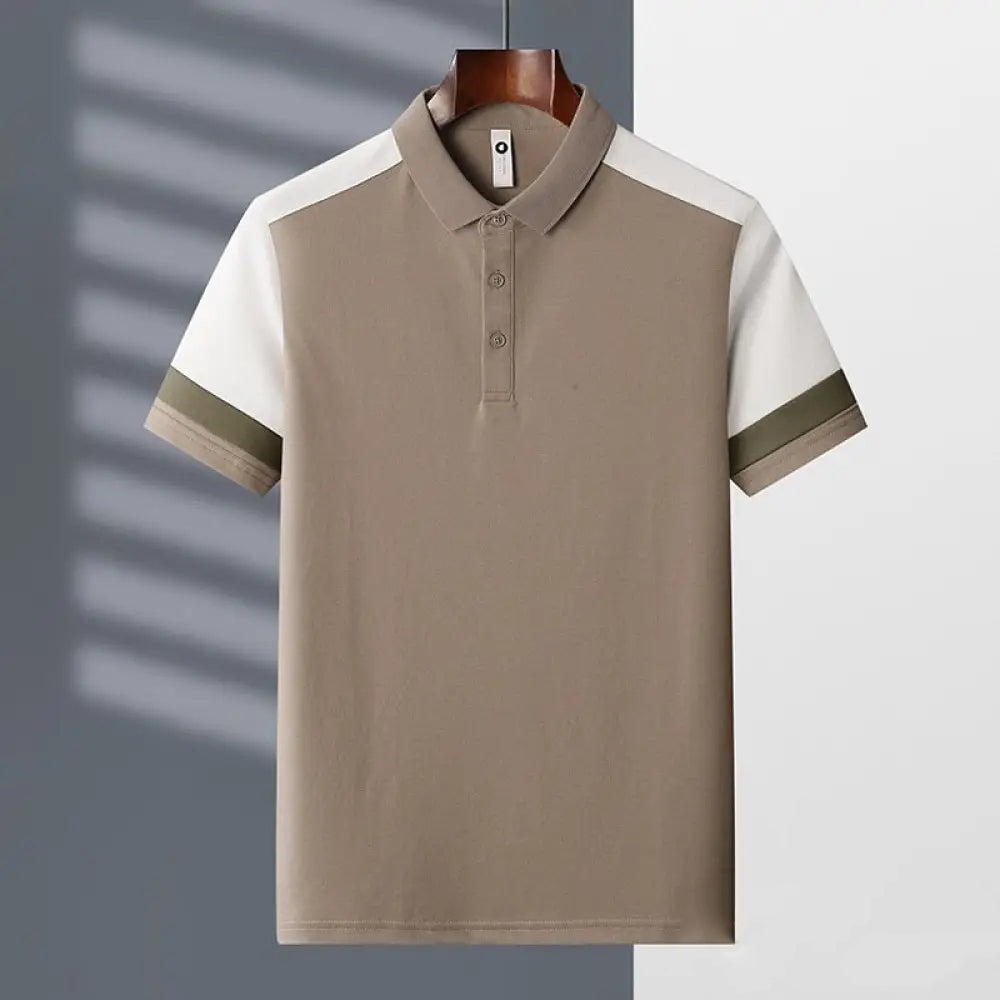 Camisa Polo Alpha Montevel Caqui - AlphaCode