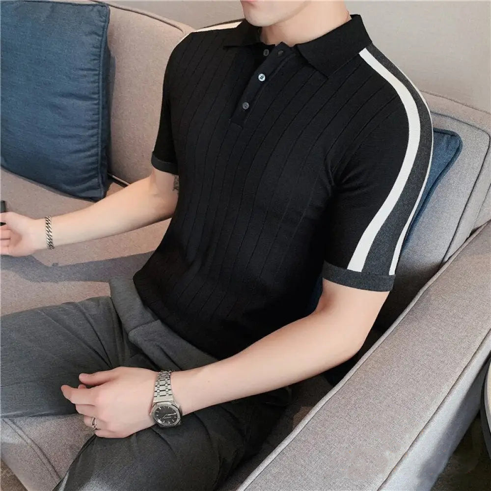 Camisa Polo Alpha Newcastle Preto - AlphaCode