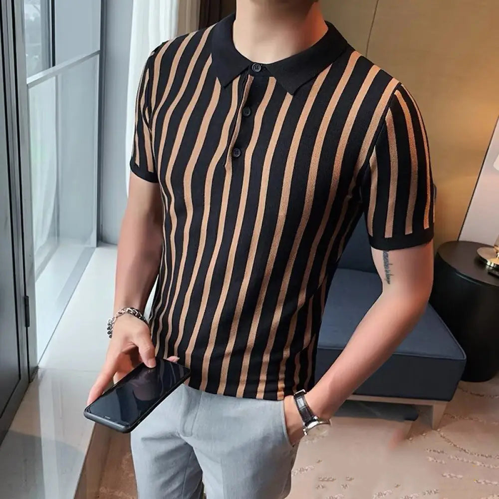 Camisa Polo Alpha Newline Caqui - AlphaCode