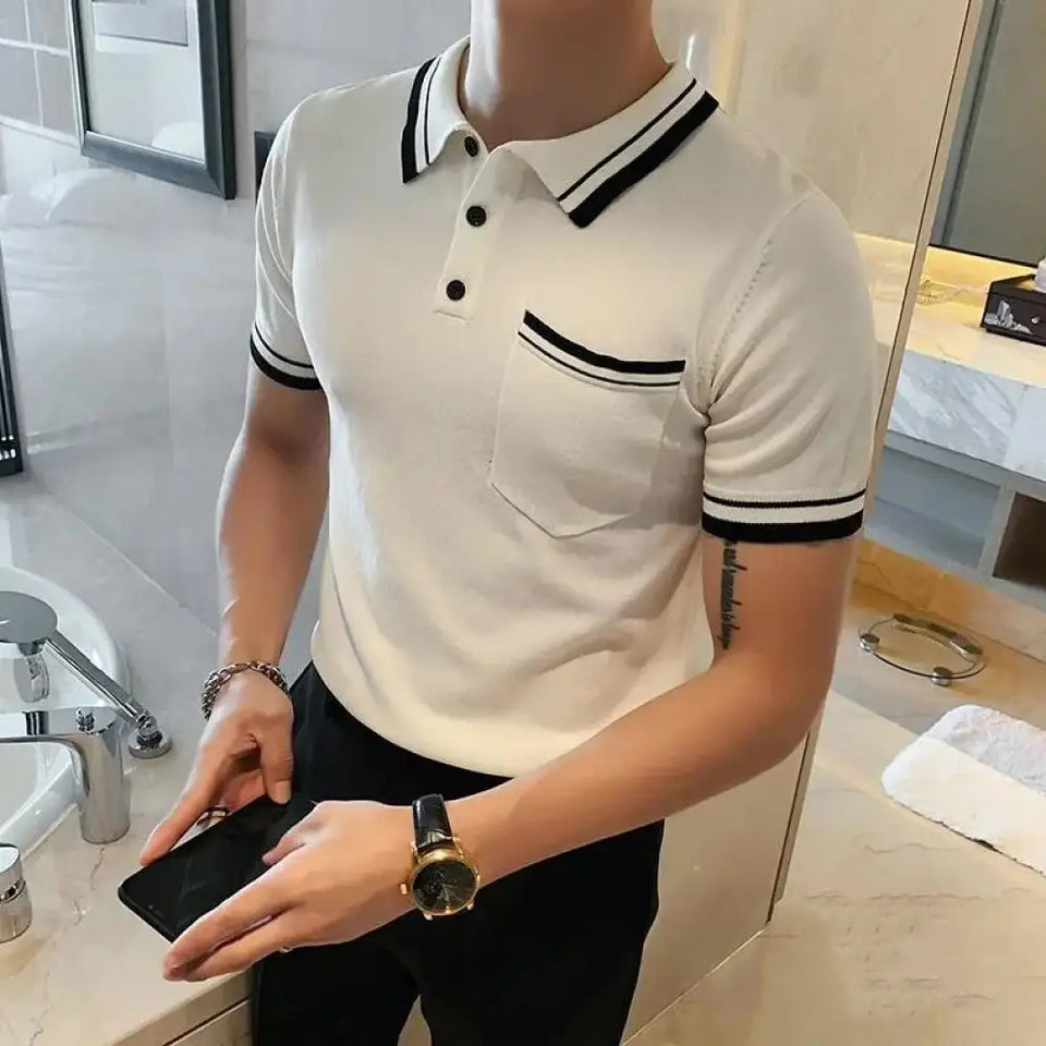 Camisa Polo Alpha Plimude Preto - AlphaCode