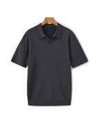 Camisa Polo Alpha Ribbed Bege - AlphaCode