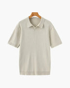 Camisa Polo Alpha Ribbed Marrom - AlphaCode