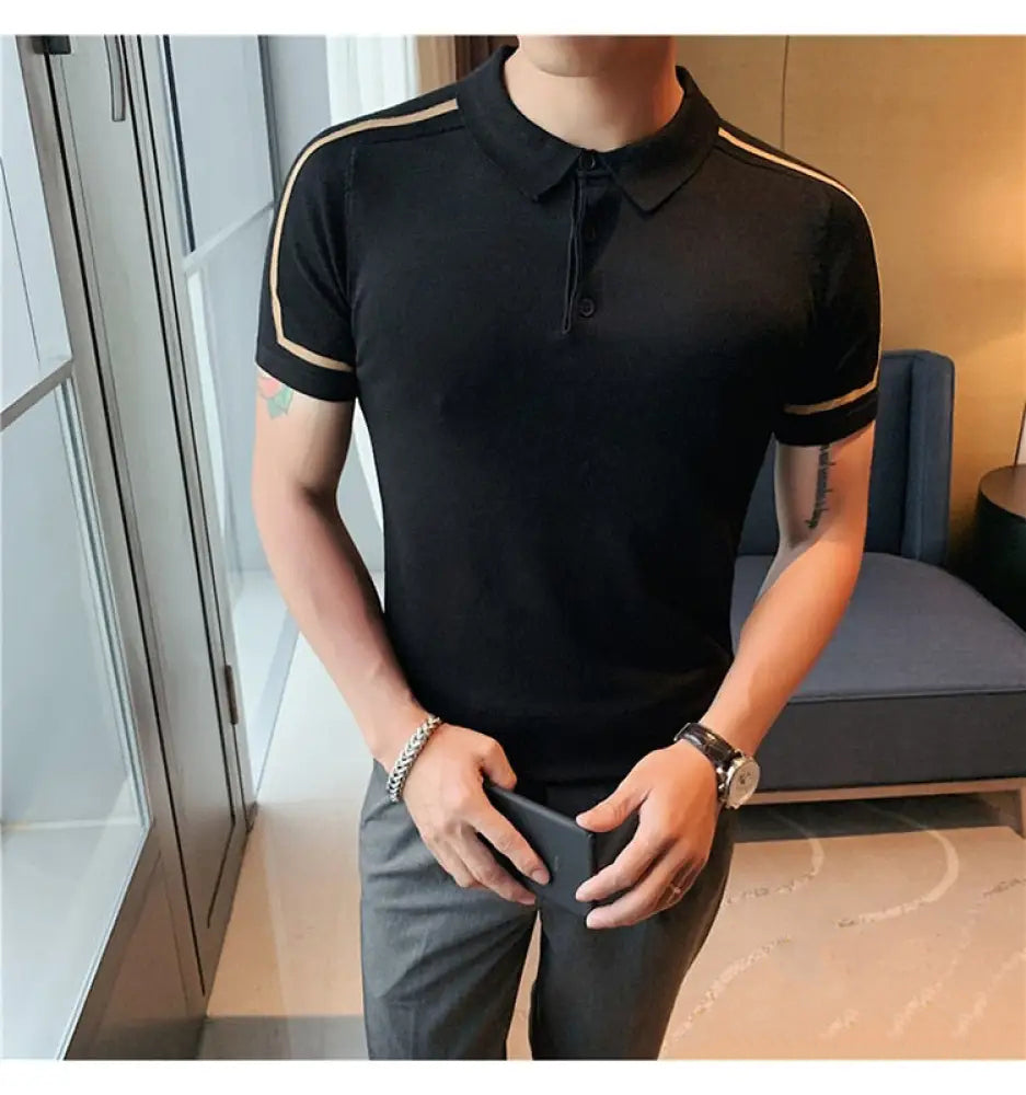 Camisa Polo Alpha Richmond Preto - AlphaCode