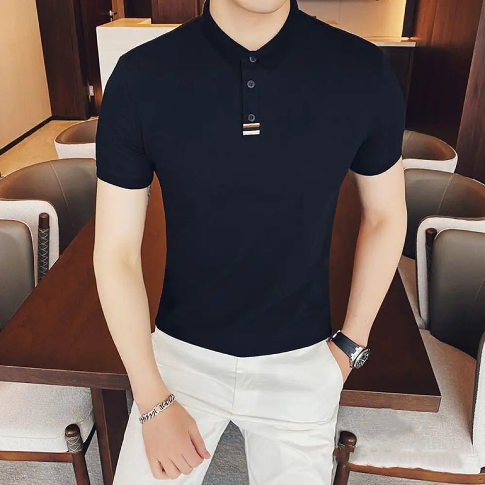 Camisa Polo Alpha Ruiter Preto - AlphaCode