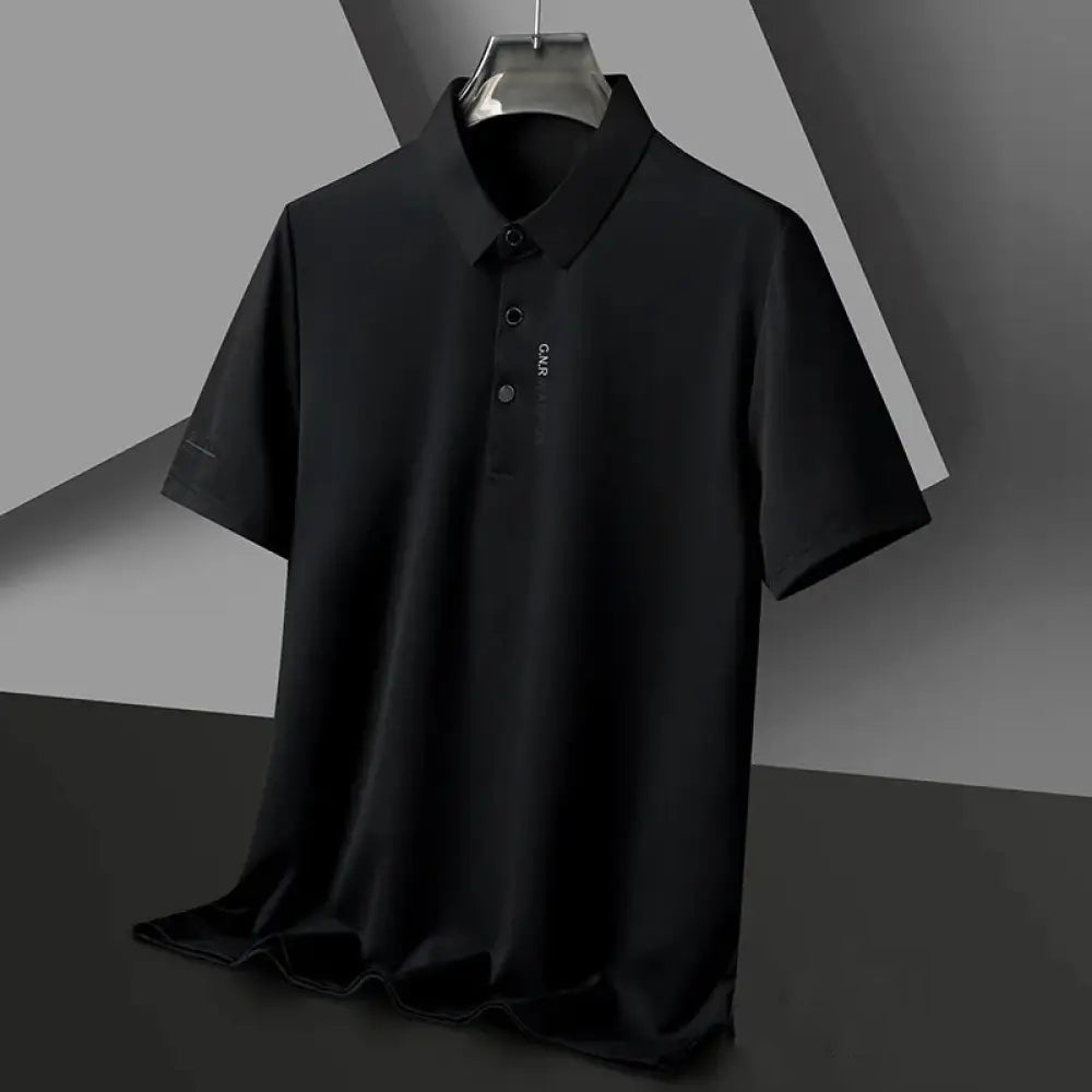 Camisa Polo Alpha Seamless Preto - AlphaCode