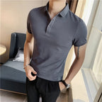 Camisa Polo Alpha Stoke Preto - AlphaCode