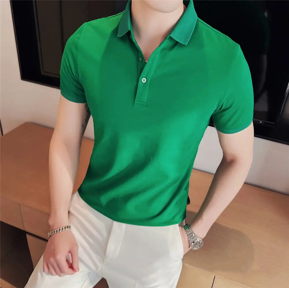 Camisa Polo Alpha Stoke Preto - AlphaCode