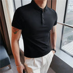 Camisa Polo Alpha Stoke Preto - AlphaCode