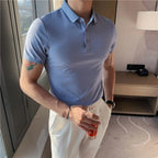 Camisa Polo Alpha Stoke Preto - AlphaCode