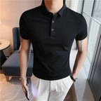 Camisa Polo Alpha Stoke Preto - AlphaCode