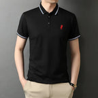 Camisa Polo Alpha Surate Preto - AlphaCode