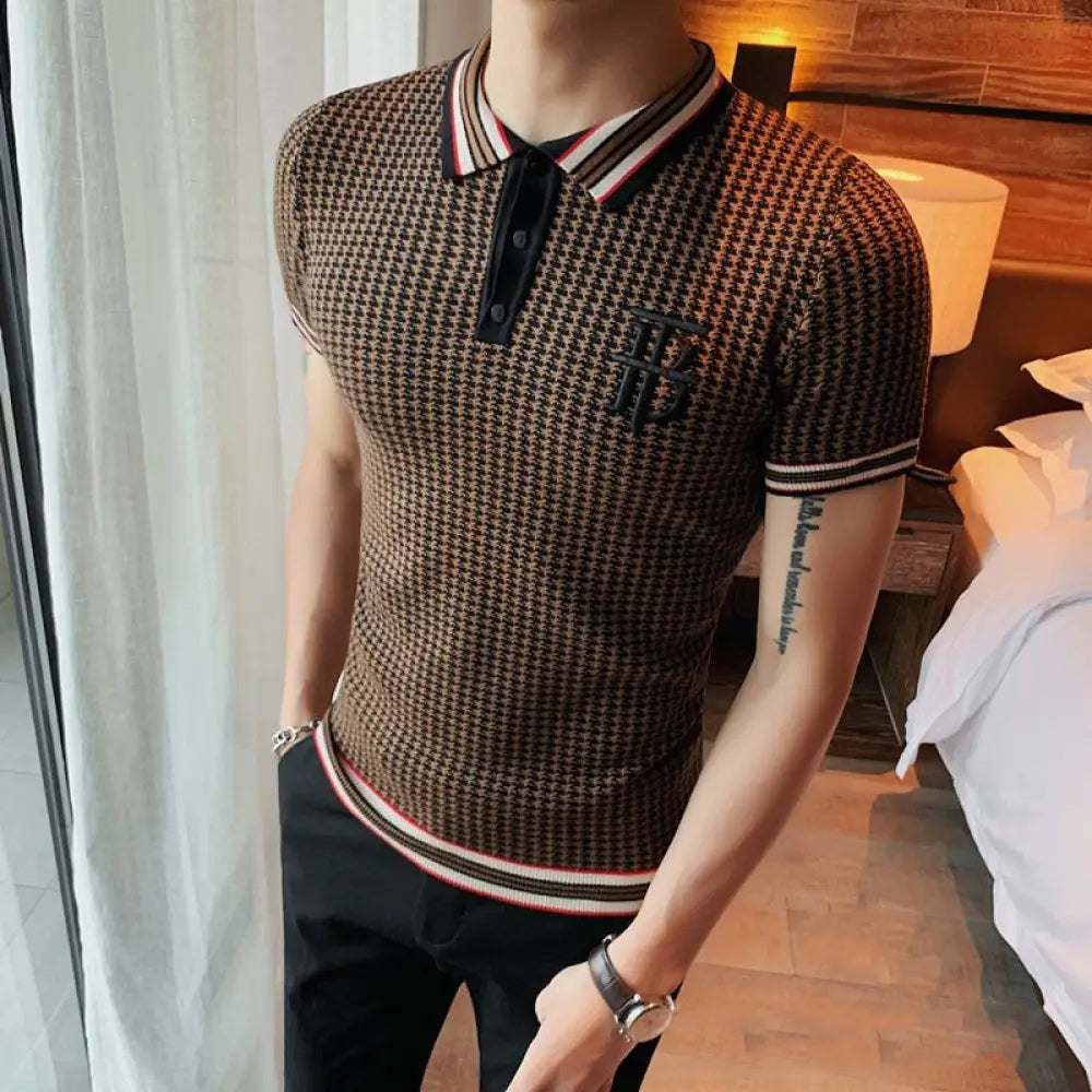 Camisa Polo Alpha Taghour Cinza - AlphaCode