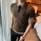 Camisa Polo Alpha Taghour Cinza - AlphaCode