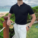 Camisa Polo Alpha Thane Azul - AlphaCode
