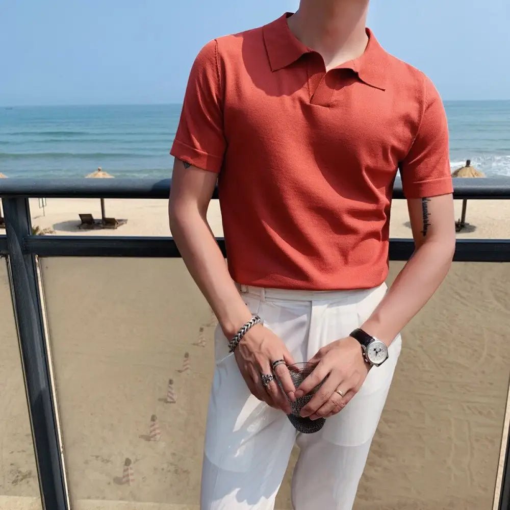 Camisa Polo Alpha Thane Azul - AlphaCode