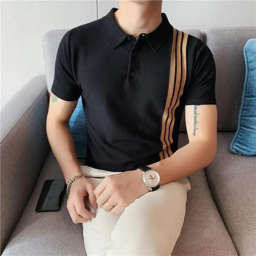 Camisa Polo Alpha Tony Preto - AlphaCode
