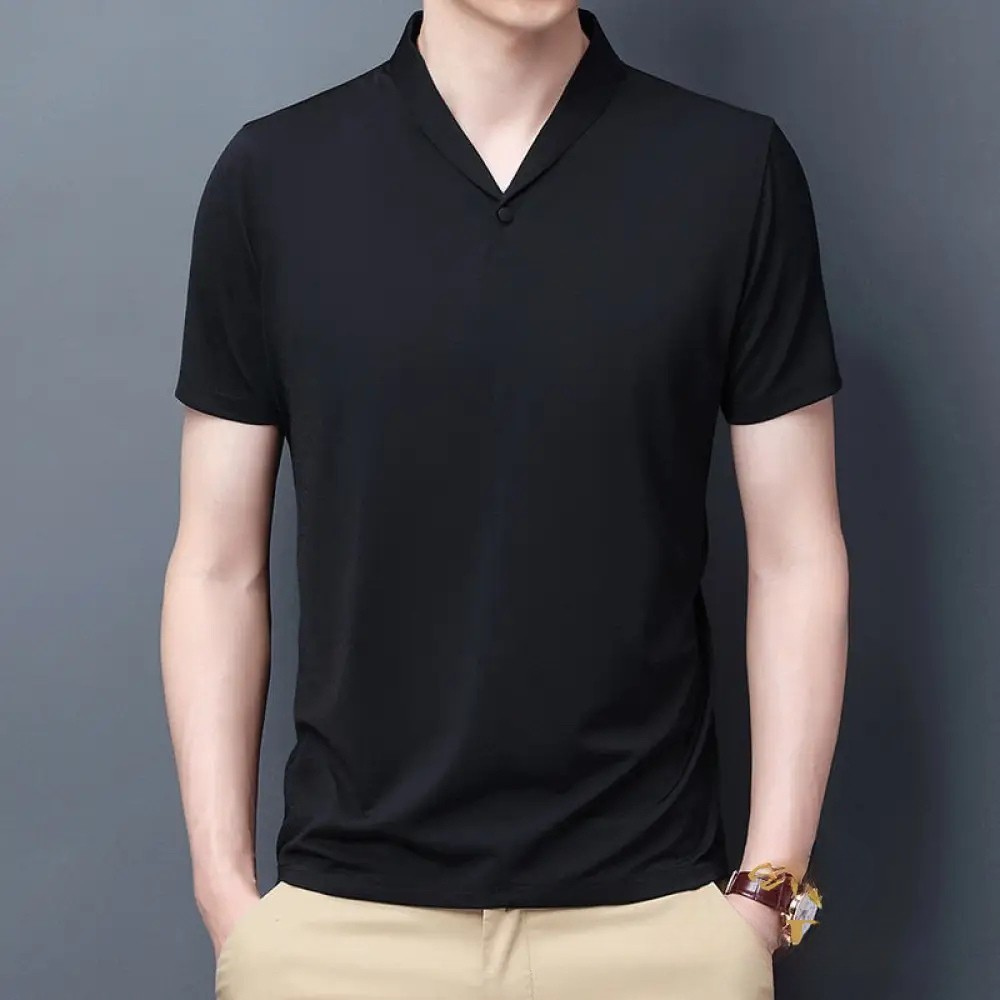 Camisa Polo Alpha Varanase Preto - AlphaCode