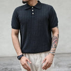 Camisa Polo Alpha Vintage Regular Preto - AlphaCode
