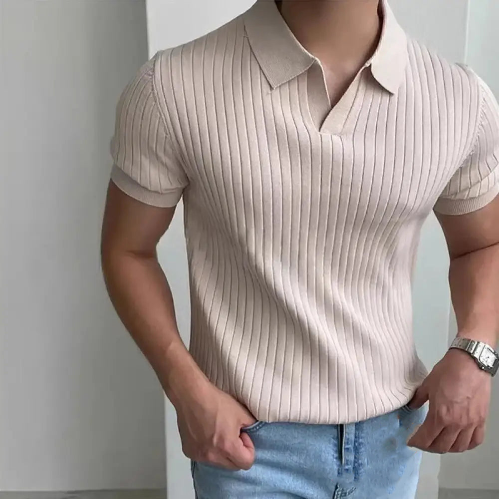 Camisa Polo Canelada Alpha Donk Branco - AlphaCode