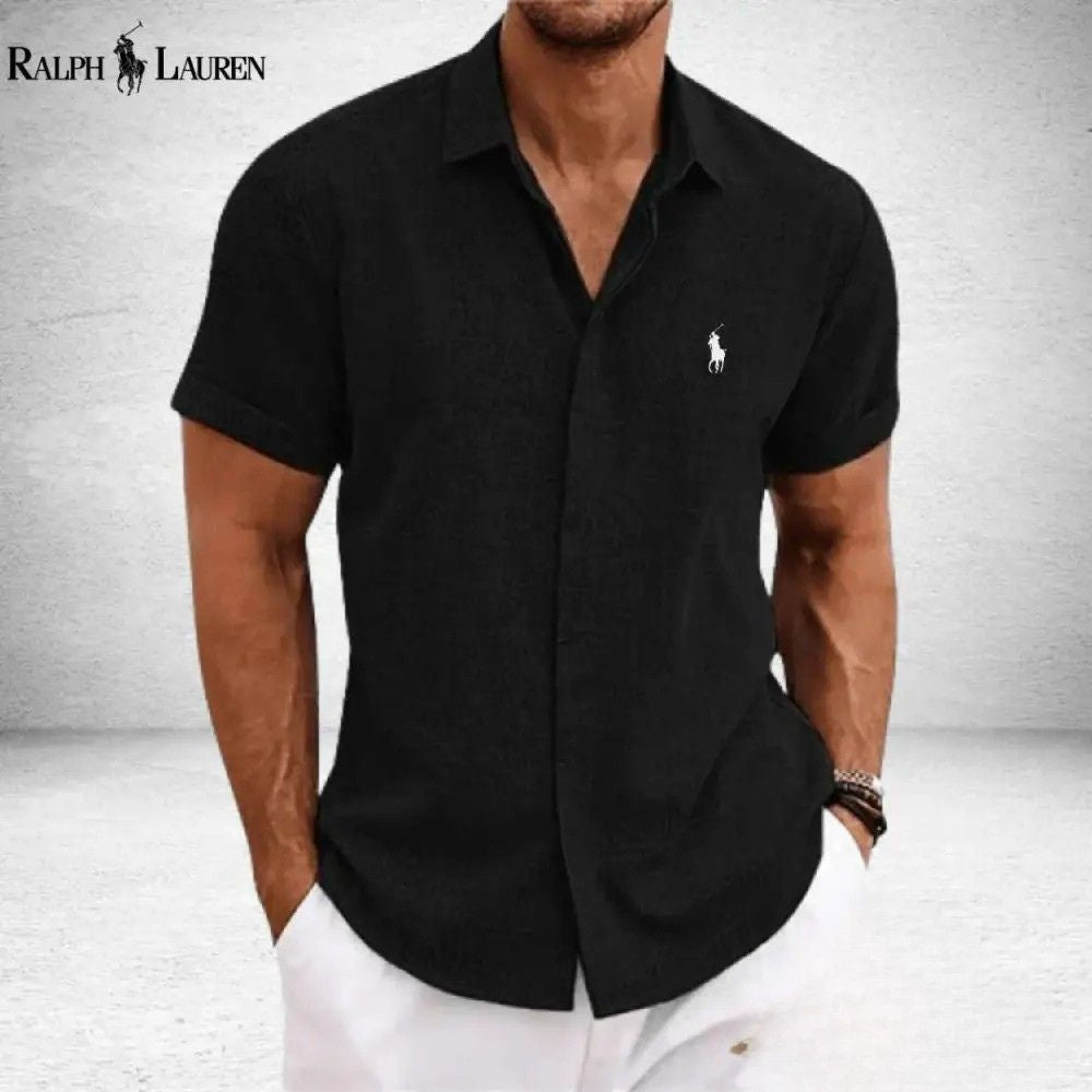Camisa Rl Fit Premium Alpha Azul - AlphaCode