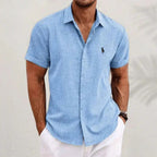 Camisa Rl Fit Premium Alpha Azul - AlphaCode