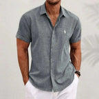 Camisa Rl Fit Premium Alpha Azul - AlphaCode