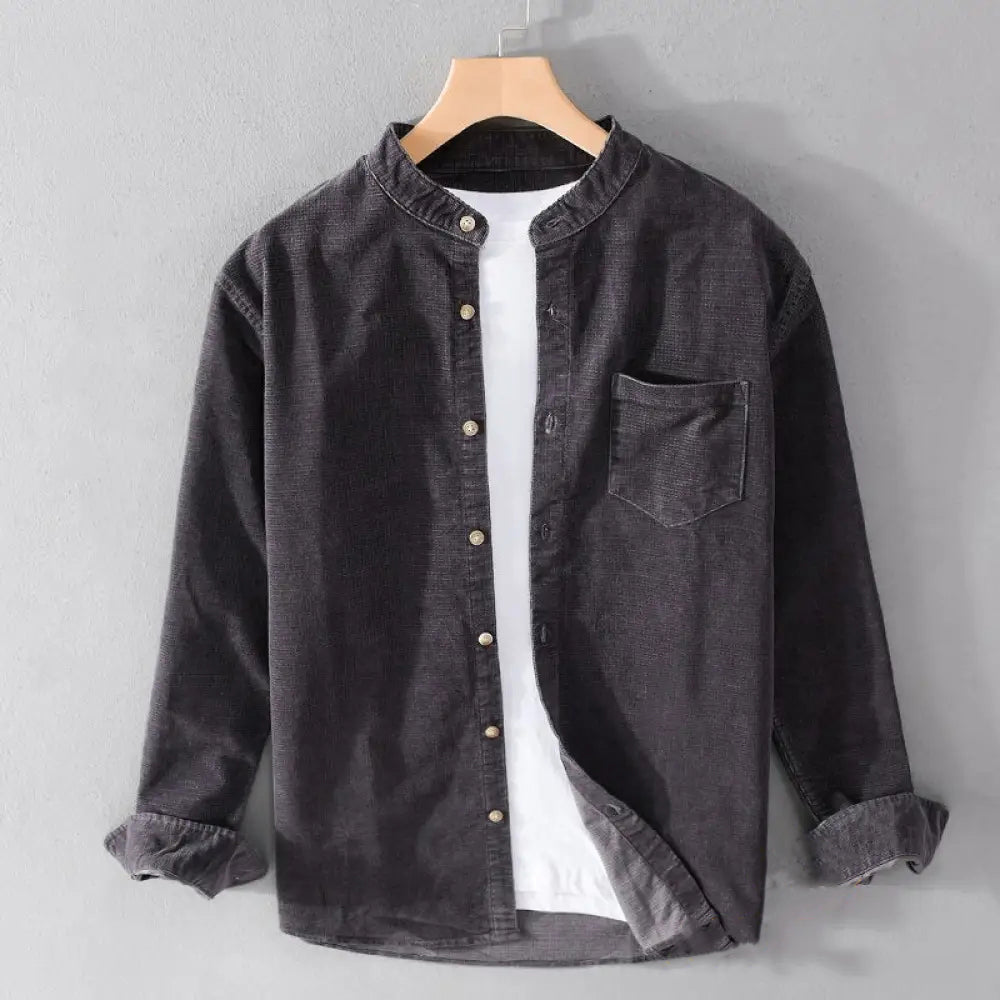 Camisa Social Alpha Arsenal Marrom - AlphaCode