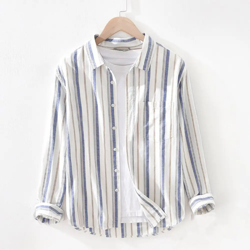 Camisa Social Alpha Austin Azul - AlphaCode