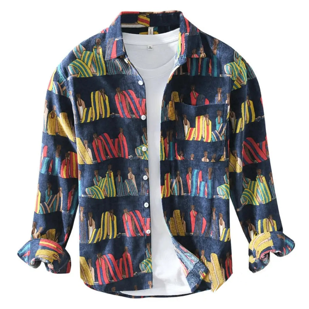 Camisa Social Alpha Broome Azul - AlphaCode