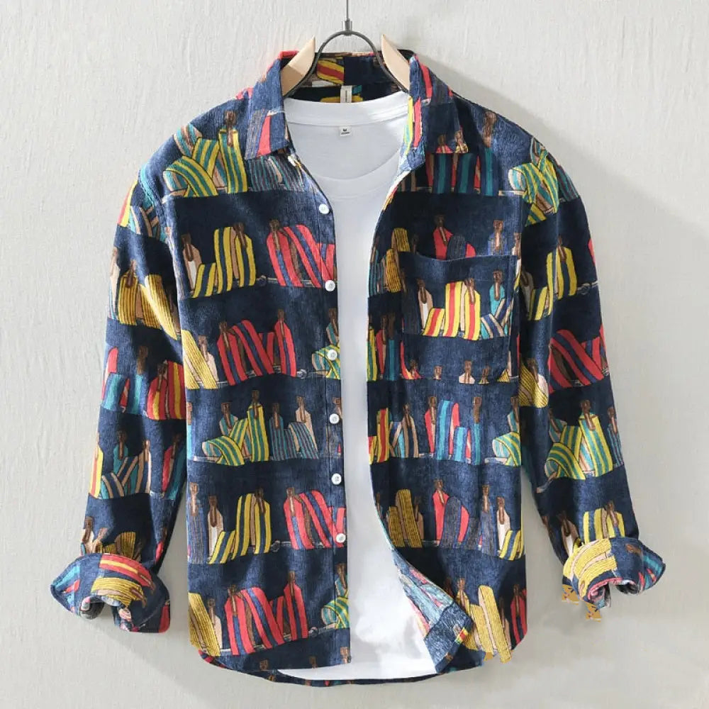 Camisa Social Alpha Broome Laranja - AlphaCode