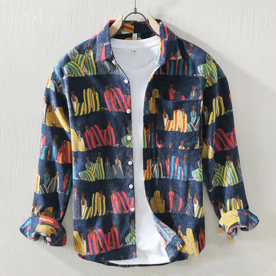 Camisa Social Alpha Broome Laranja - AlphaCode