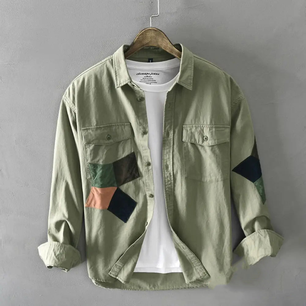 Camisa Social Alpha Bunbury Verde - AlphaCode