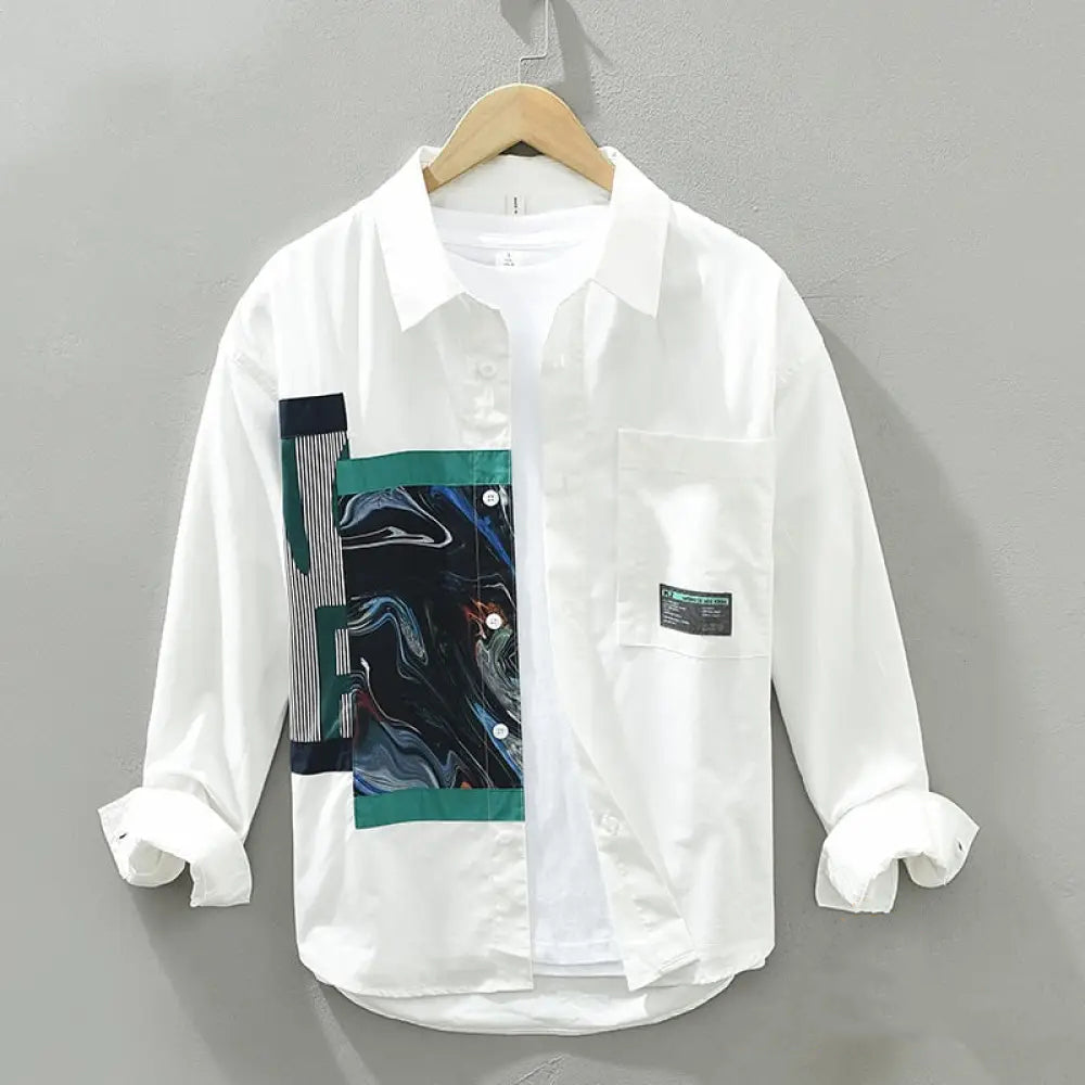 Camisa Social Alpha Burnley Branco - AlphaCode