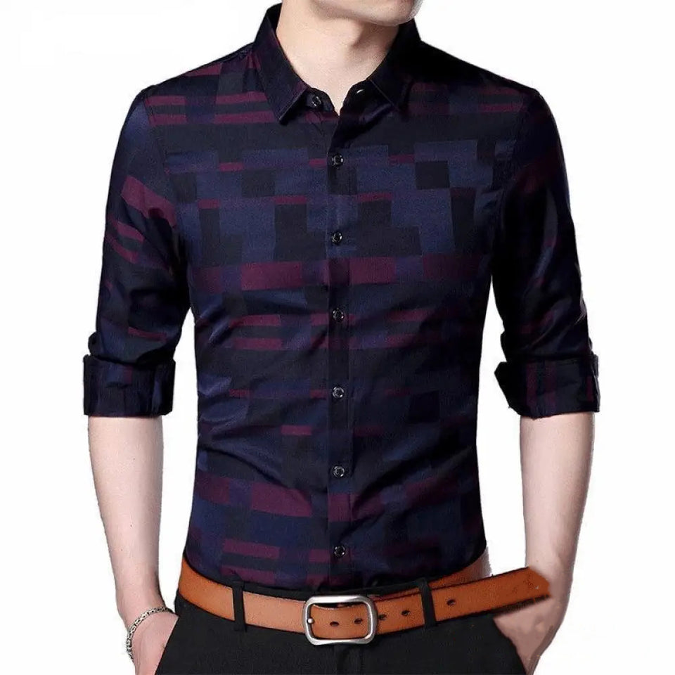 Camisa Social Alpha Coodyer Azul - AlphaCode
