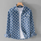 Camisa Social Alpha Denver Azul - AlphaCode