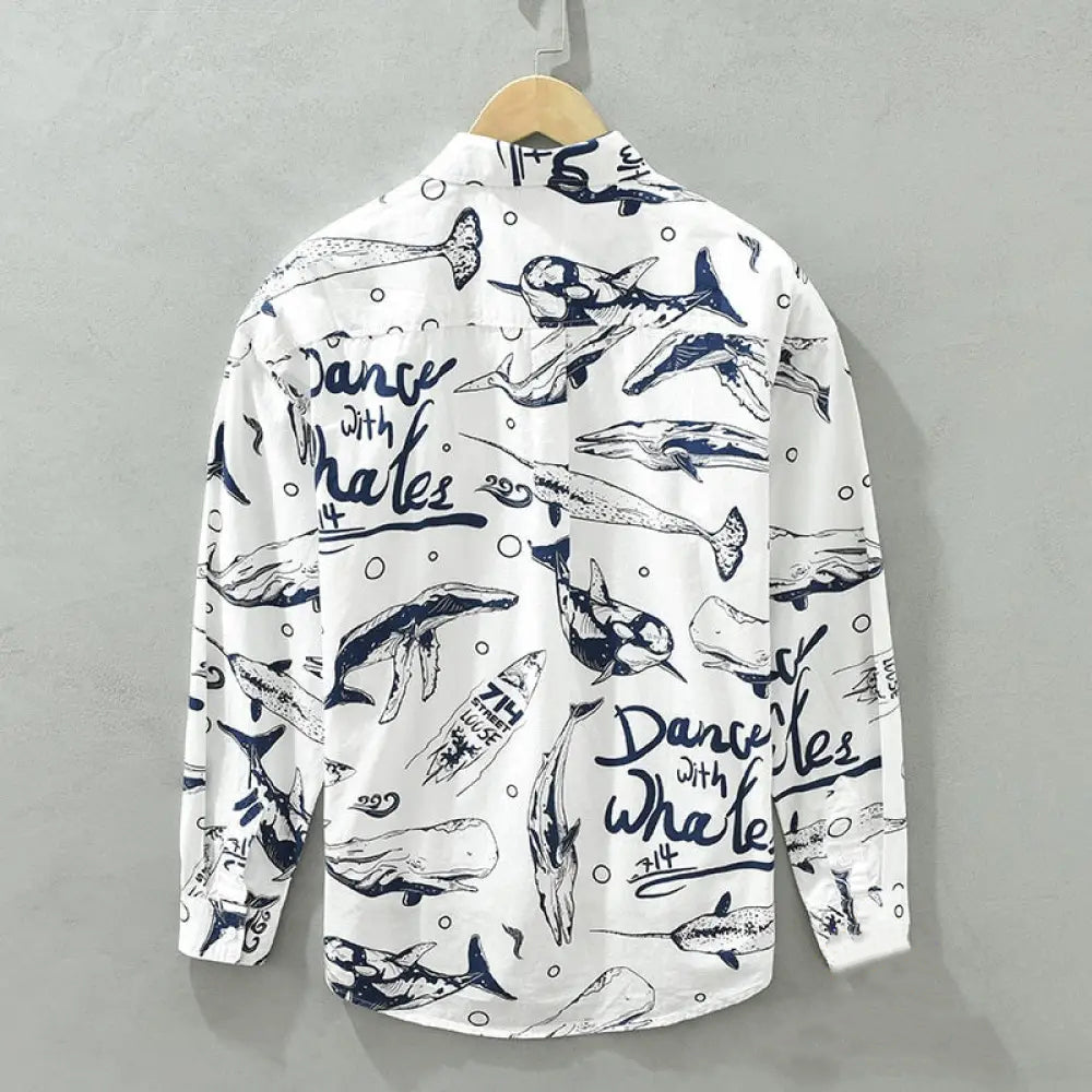 Camisa Social Alpha Dolphin Azul - AlphaCode