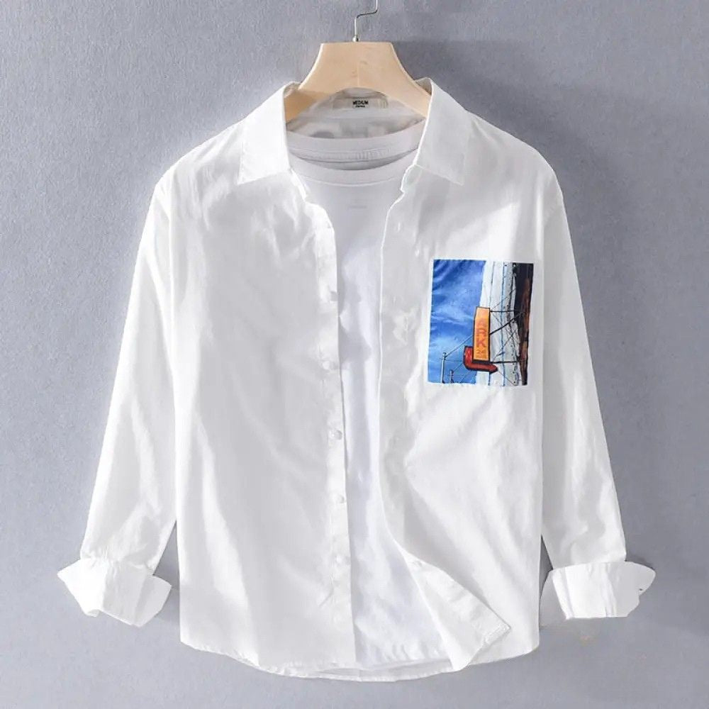Camisa Social Alpha Dumblane Branco - AlphaCode