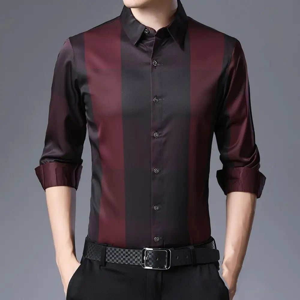 Camisa Social Alpha Enjoy Cinza - AlphaCode