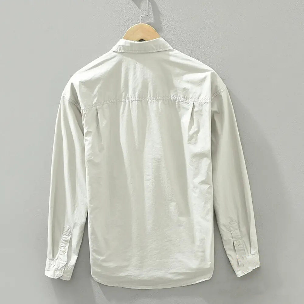 Camisa Social Alpha Forest Caqui - AlphaCode