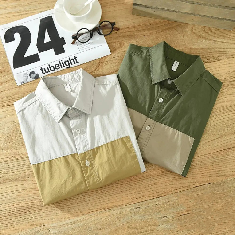 Camisa Social Alpha Forest Caqui - AlphaCode