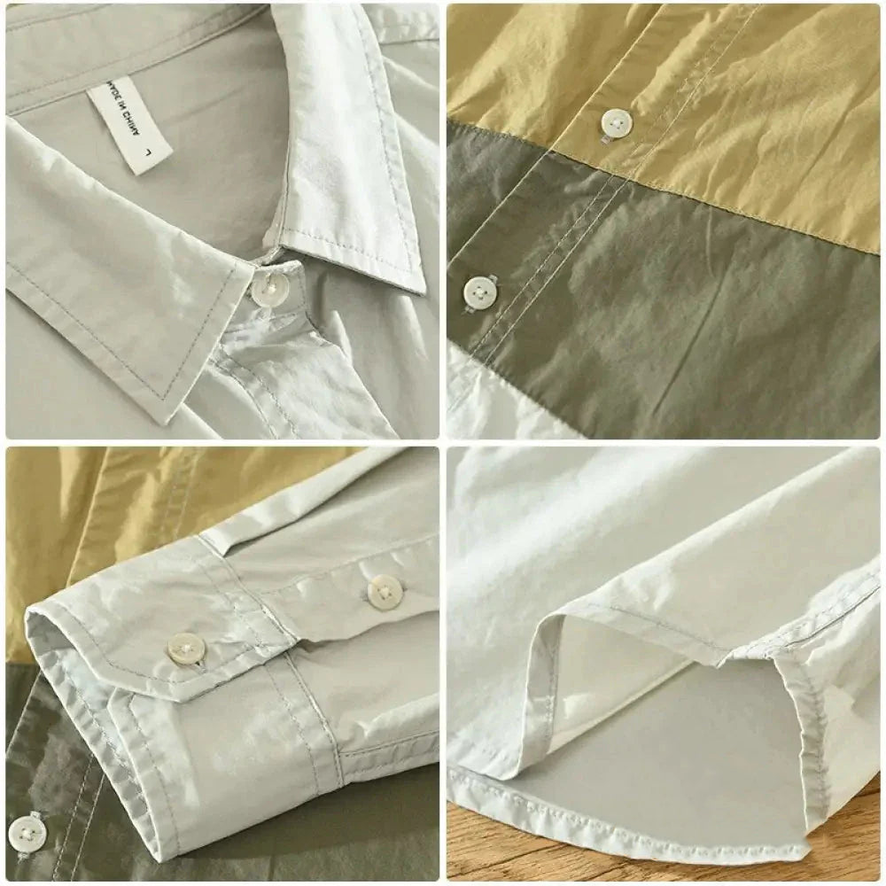 Camisa Social Alpha Forest Caqui - AlphaCode