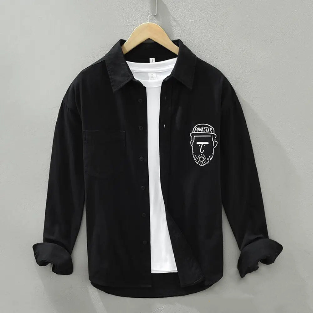 Camisa Social Alpha Fourstar Branco - AlphaCode
