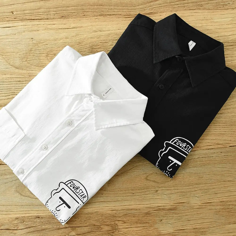 Camisa Social Alpha Fourstar Branco - AlphaCode