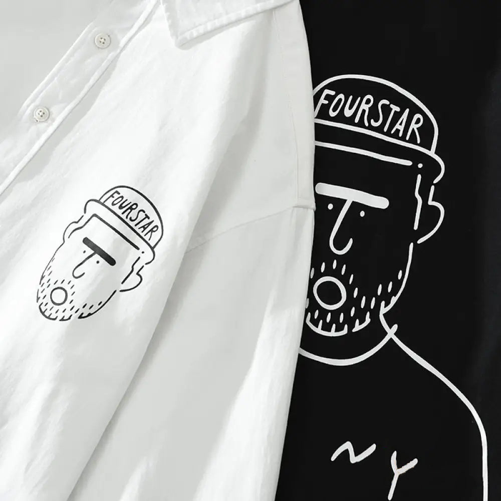 Camisa Social Alpha Fourstar Branco - AlphaCode