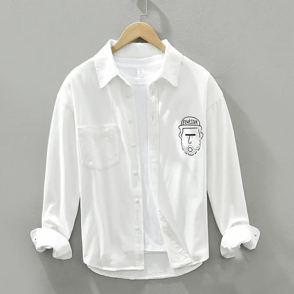 Camisa Social Alpha Fourstar Preto - AlphaCode