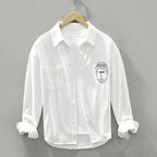 Camisa Social Alpha Fourstar Preto - AlphaCode