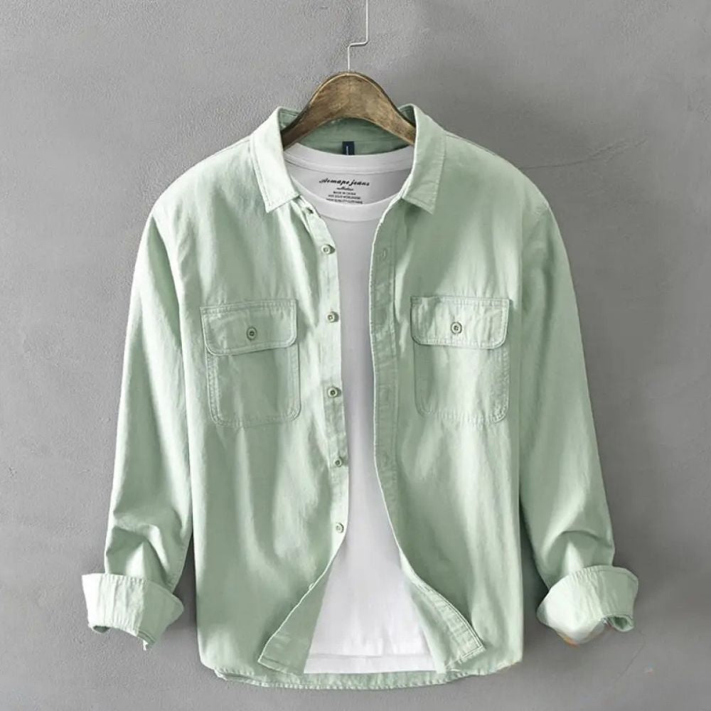 Camisa Social Alpha Fulham Laranja - AlphaCode